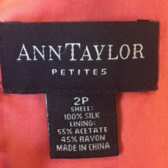 Ann Taylor Shantung Silk Sheath Dress size 2P - Picture 3 of 3